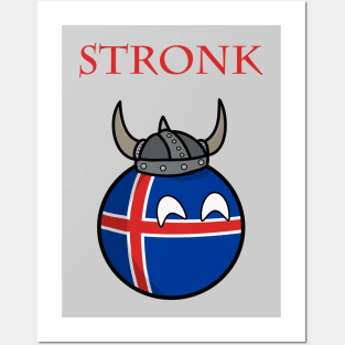 Iceland Stronk Posters and Art